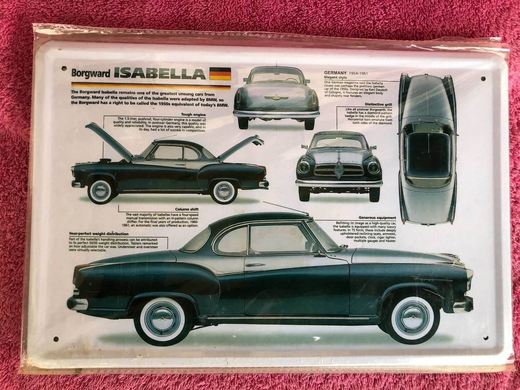 Ecriteaux: Borgward isabella coupe Oldtimer classic – Neuf (Voir description) à Reinach AG par rares75