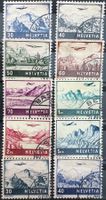 1941/48 Sätze Landschaften/Flugzeuge einheitlich gest.