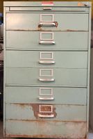 Vintage RECORDak IndustrieSchubladenschrank Werkstattschrank