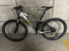 Mountainbike Scott Genius RC Fully schwarz weiss gebraucht