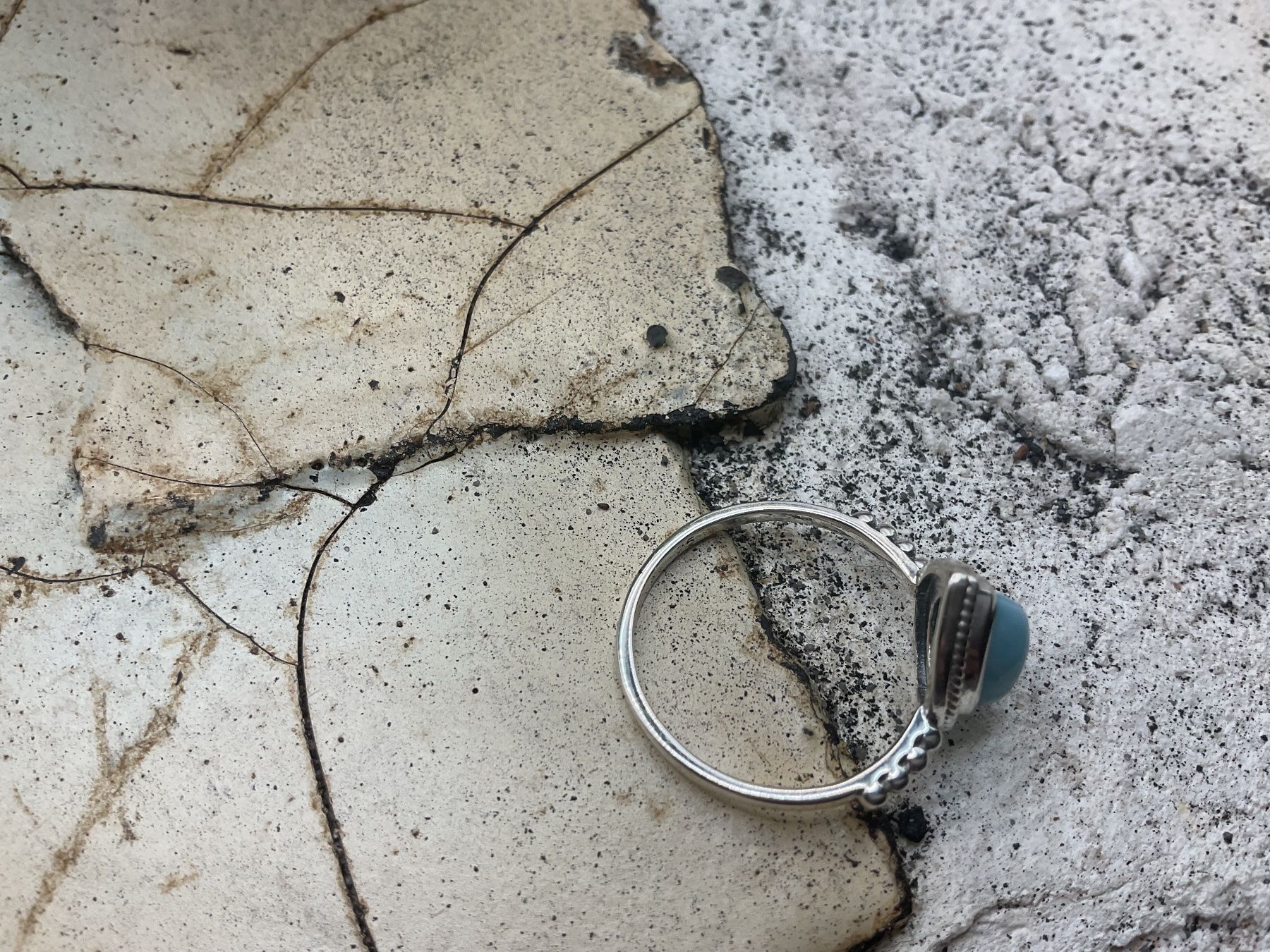 Anelli: Larimar Ring in Sterlingsilber, Gr. 55 – Nuovo (secondo la descrizione) da luzern venduto da Alpendorf1 2