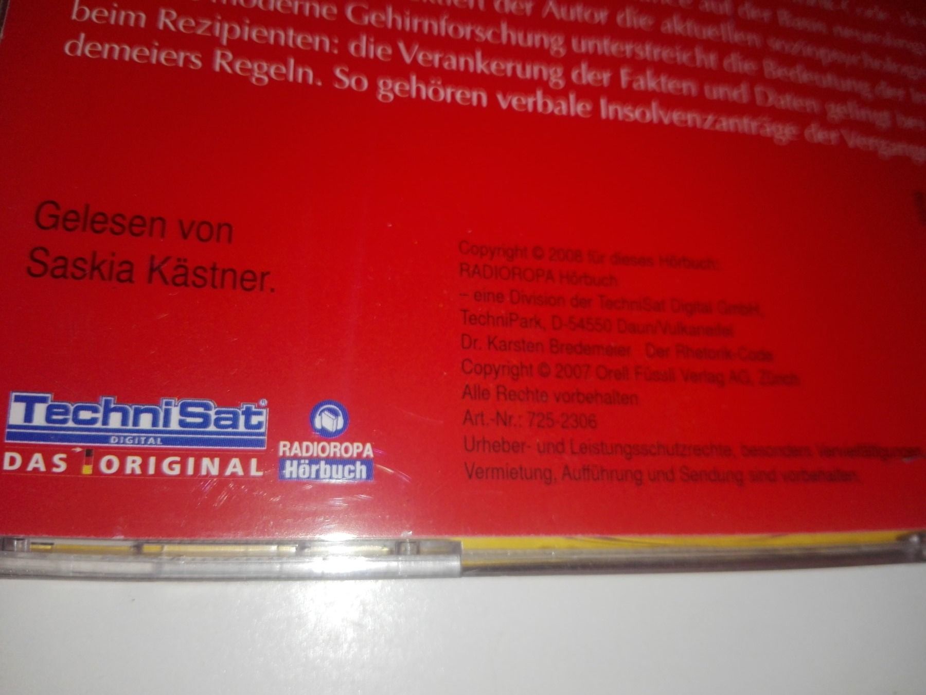 Audiolibri: Der Rhetorik-Code (Dr. Karsten Bredemeier)     -2'Audio-CDs- – Usato da St.Galllen venduto da elkaphone 4