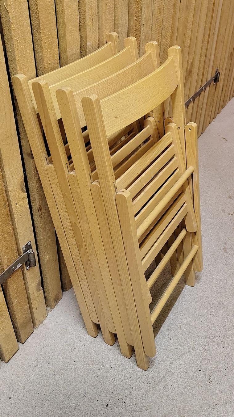 Ikea Tischset: 4 chaises pliables IKEA en bois de hêtre – Neu (gemäss Beschreibung) aus Petit-Lancy von Rolandex 2