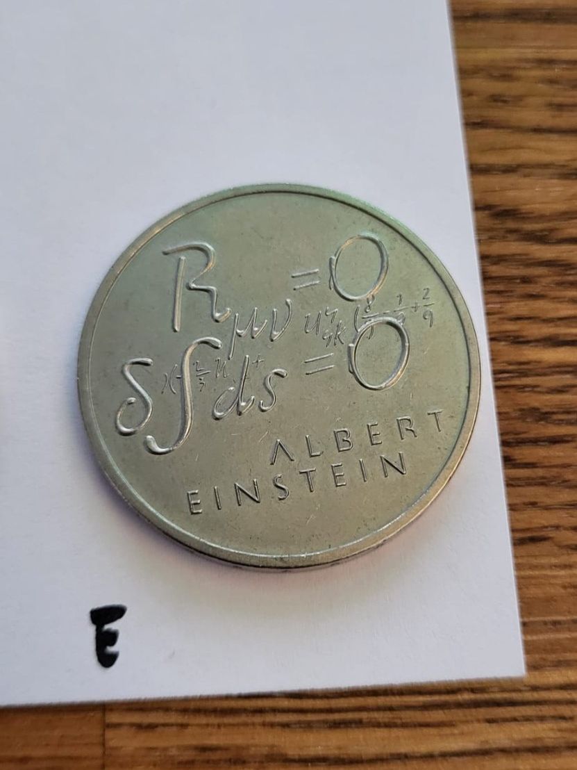 Tutti le monete: 5chf commémorative 1979 - Albert Einstein – Usato da Genève venduto da Naheu 1