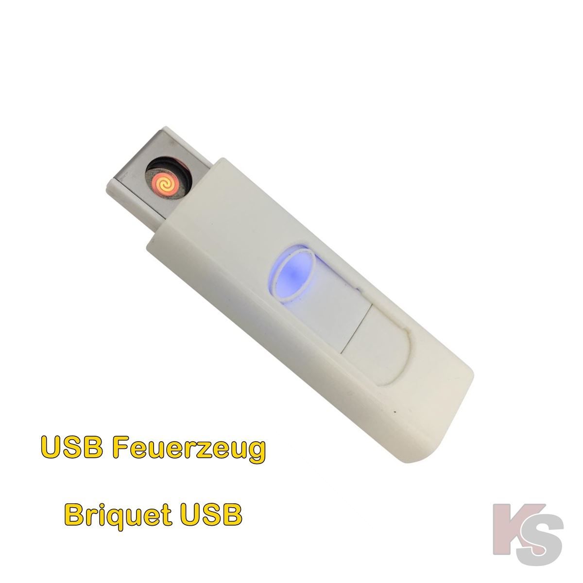 Accendini: Feuerzeug mit USB Stick aufladbar, weiss – Nuovo e nell'imballaggio originale da Wettingen venduto da Swala 2
