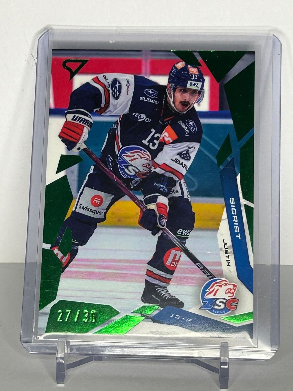Sportzoo Carte collezionabili: Green Parallel Justin Sigrist 27/30 ZSC – Nuovo (secondo la descrizione) da Biel/Bienne venduto da JAN-SOLO