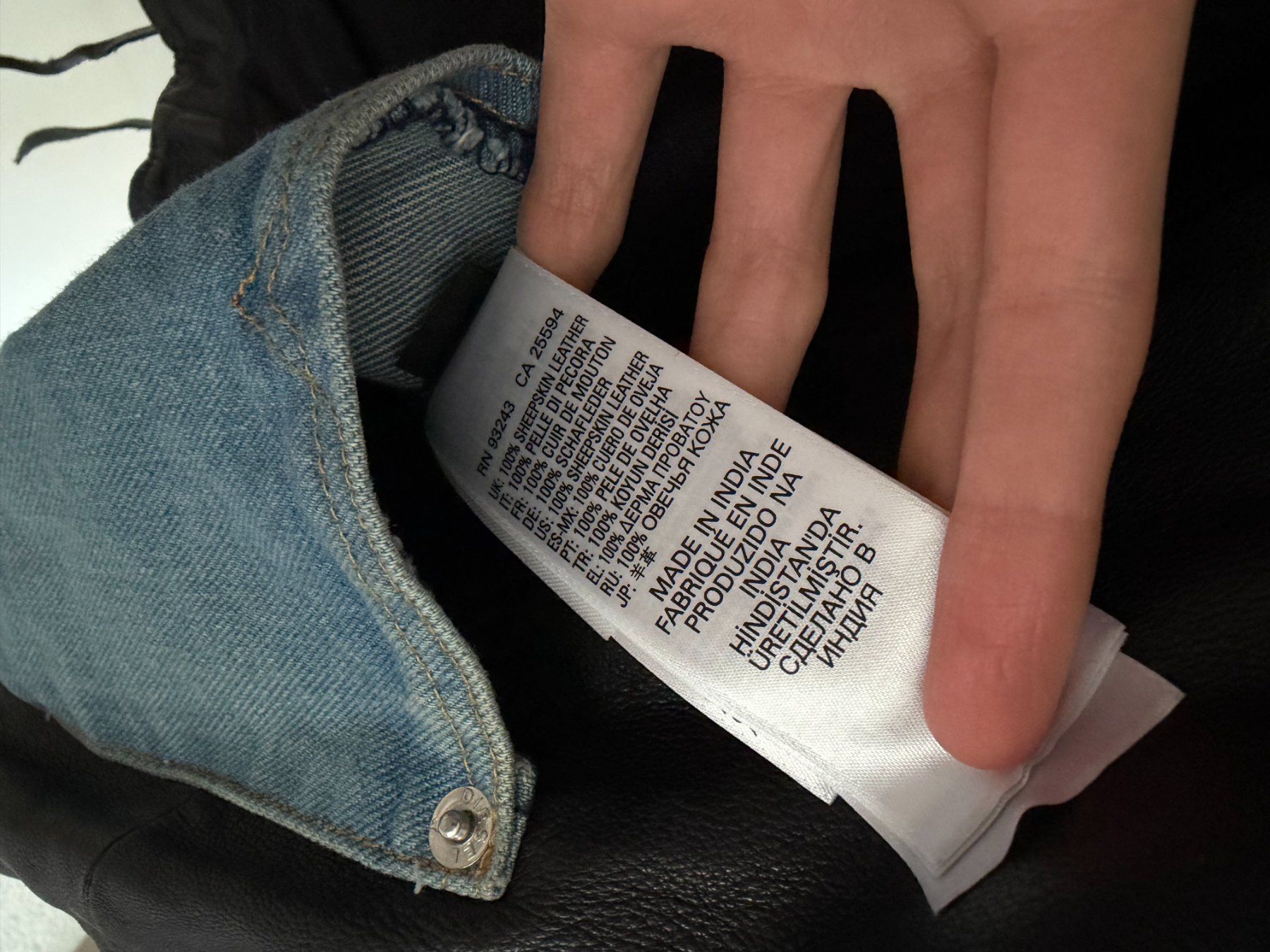 Diesel Giacche: DIESEL Lederjacke, XXS, schwarz – Usato da Bern venduto da mar_57gd 6