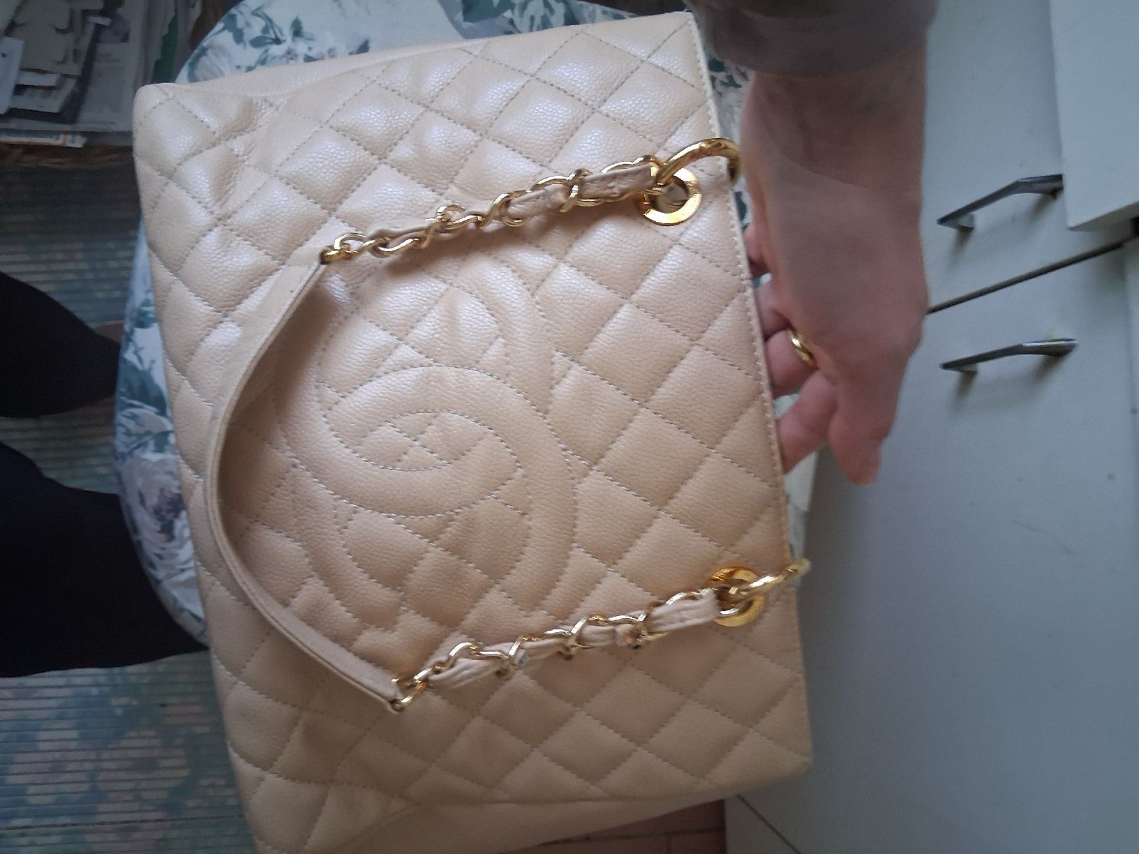 Chanel Borse da donna: Chanel Tasche beige – Usato da Dielsdorf venduto da Maria1782 5