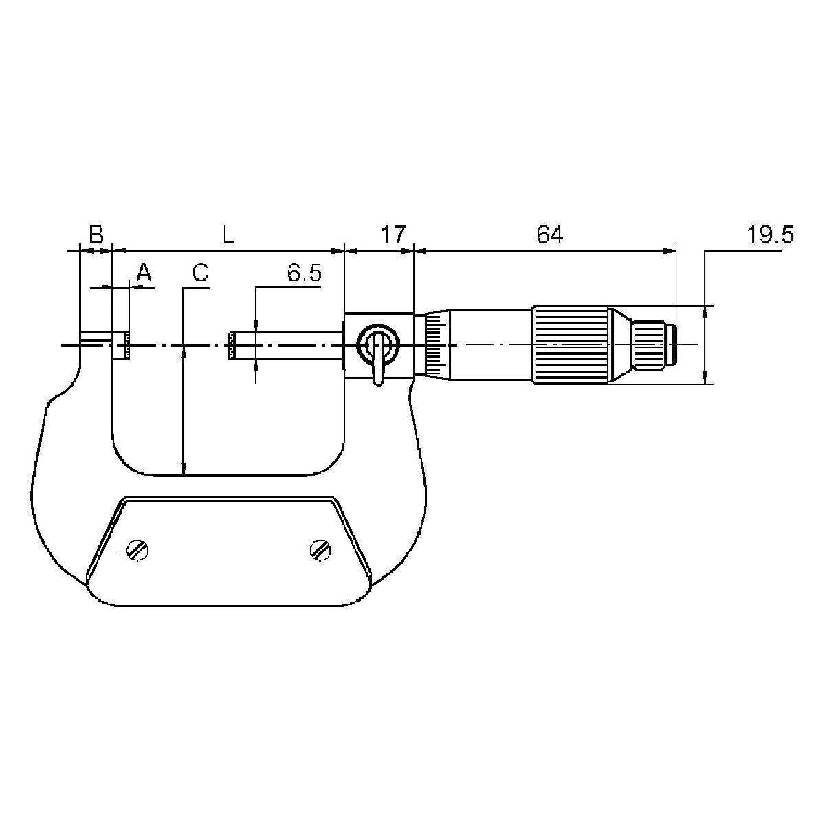 Metall- & Schlosserei Werkzeug: Bügelmessschraube Mikrometer 0-25 mm – Neu und originalverpackt aus Tagelswangen von messtec 2
