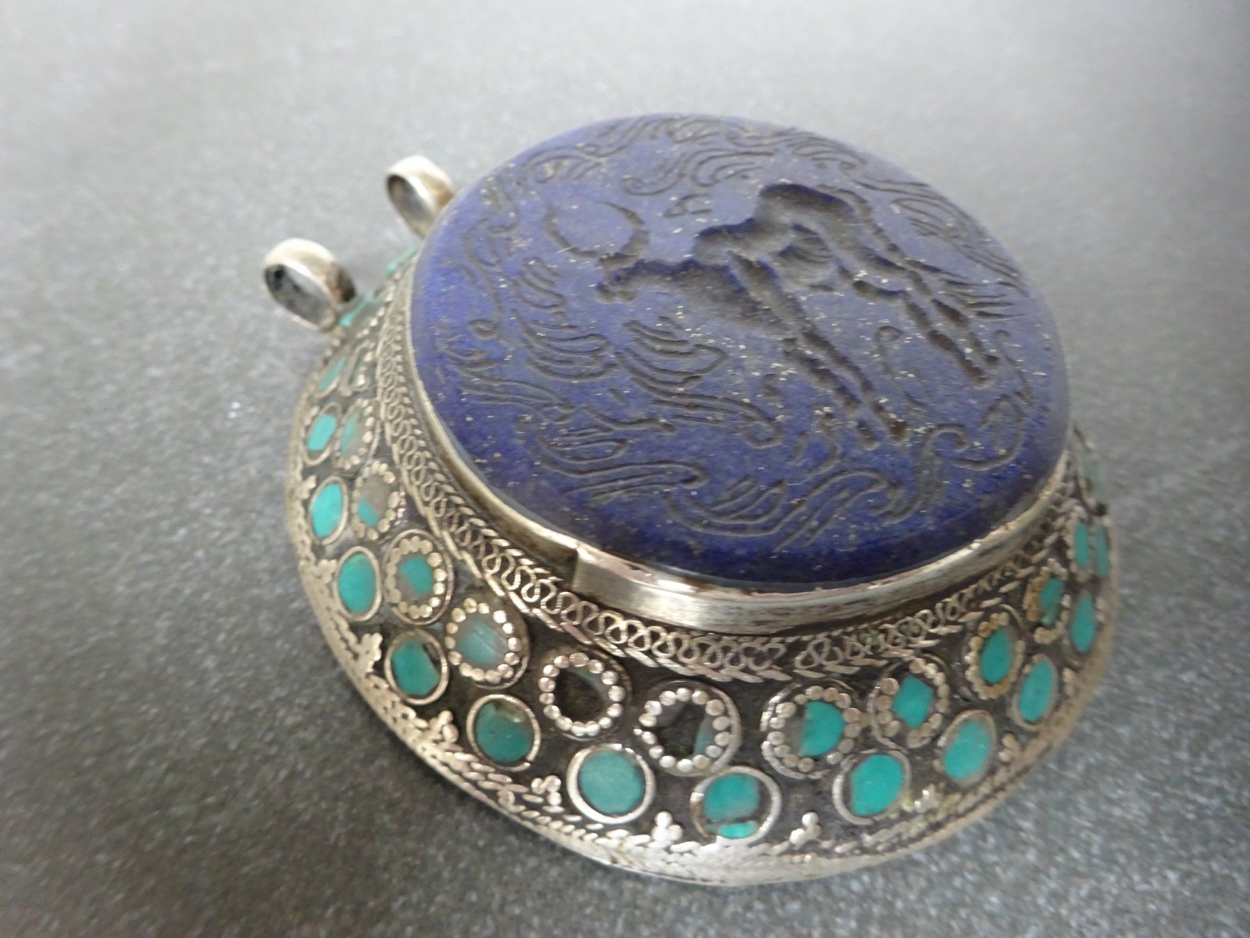 Ciondoli: Anhänger Amulett Siegel Lapislazuli – Usato da Esslingen venduto da FetteSchnecke 3