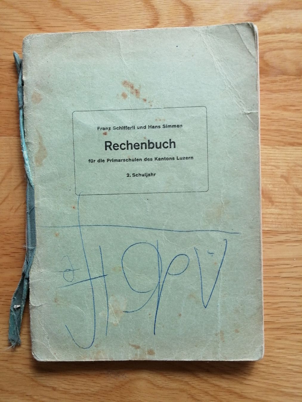 Bücher: Altes Rechenbuch Primarschule Kanton Luzern 2. Sj. – Gebraucht aus Honau von holunder3