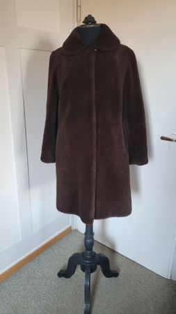 Lamahaar Mantel Gr.36 Braun