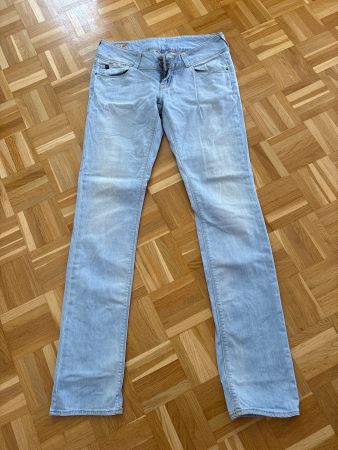 Jeans le temps des cerises taille 29 bleu clair délavé
