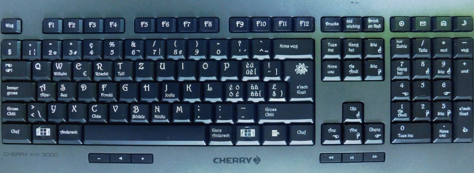 Claviers: CHERRY KW 3000 - Tastatur – D'occasion à Emmenbrücke par Neverlaand-22 3
