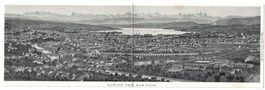 Doppelkarte "Zürich von der Waid"