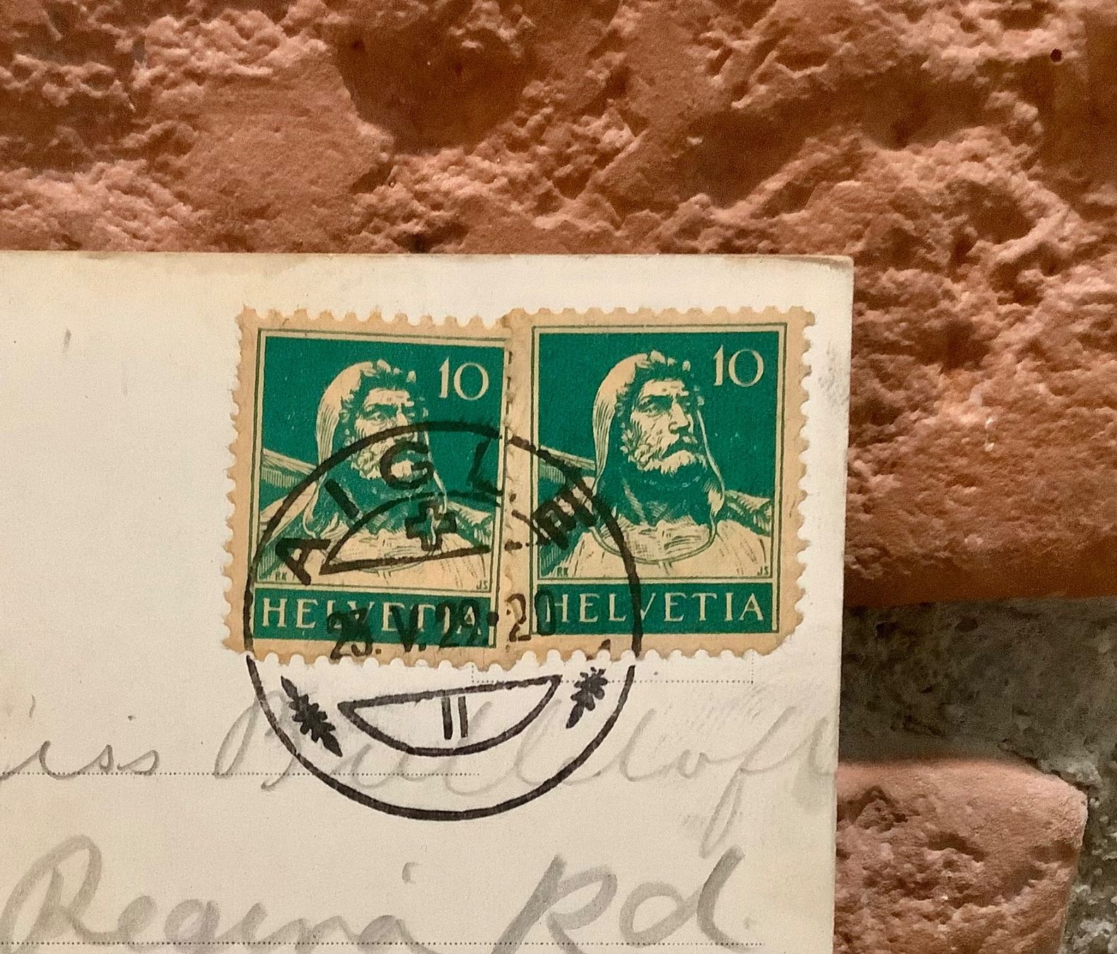 Cartoline postali: 1929 - AIGLE - Le Château et le Cornettes de Bise – Usato da Root venduto da ENGLAND-TREASURES 3