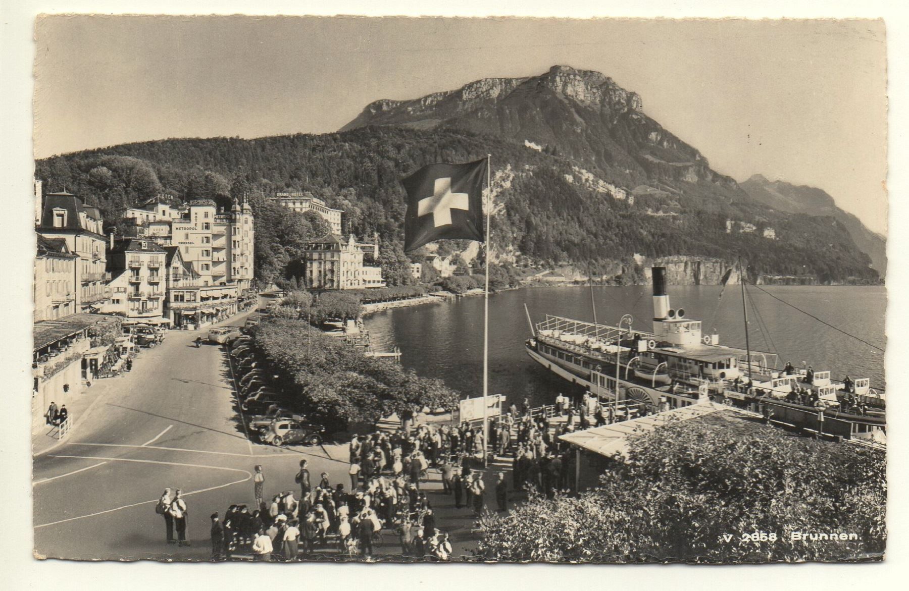 Cartes postales: BRUNNEN Dampfschiff, Oldtimer, Auto – Neuf (Voir description) à Jona par philajona
