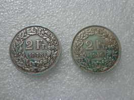 Silbermünze 2 Fr. Schweiz