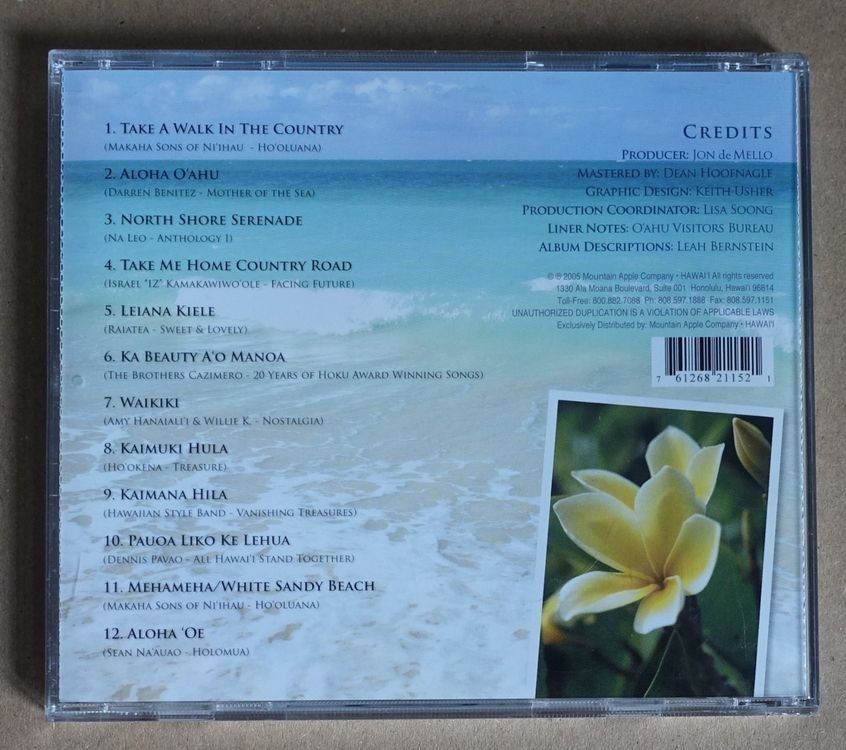 CDs: CD Kanikapila O'ahu Style - D11 – Neu (gemäss Beschreibung) aus Füllinsdorf von Cibum 3