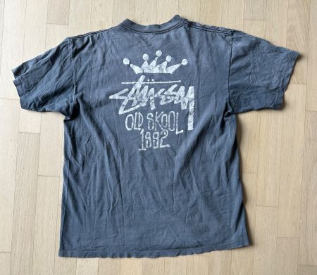 Stüssy Old Skool crown 1992 rare vintage 90's T-shirt