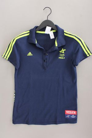 Adidas Poloshirt Gr. 34/36 Kurzarm blau