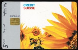 Taxcard Chip-1770 Credit Suisse Sonnenblumen