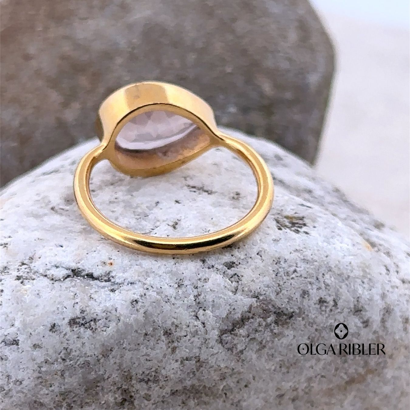 Olga Ribler Anelli: Feiner Silber Ring 925 mit Rosenuarz Grösse 52 – Nuovo (secondo la descrizione) da Luzern venduto da Schmuckoutlet 3