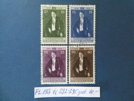 FL 1956 Nr. 292-295 gestempelt