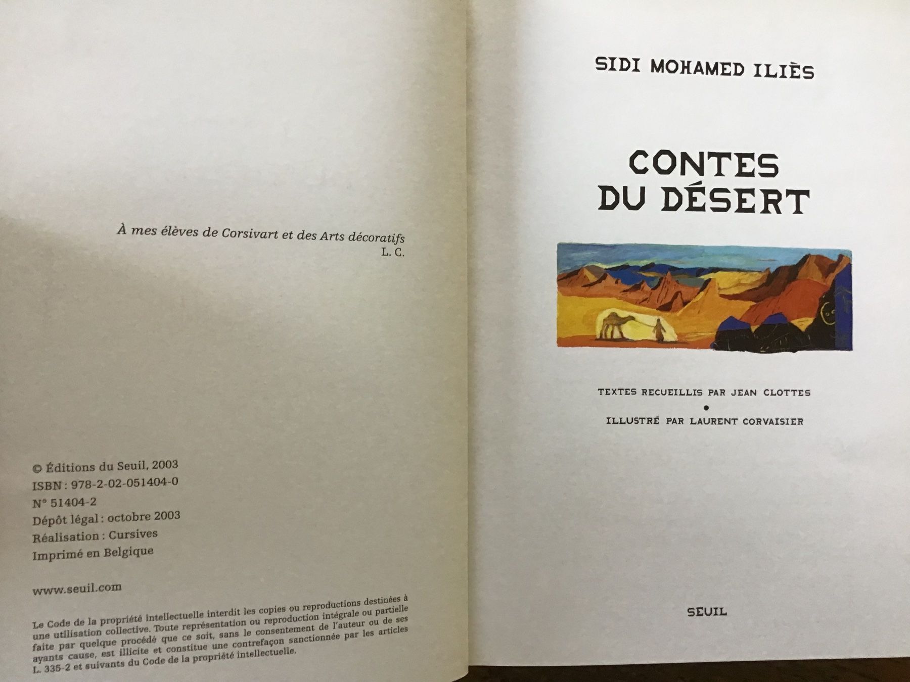 Libri: Contes du désert, illustrations original Laurent Corvaisier – Usato da Fully venduto da Ruby97 1
