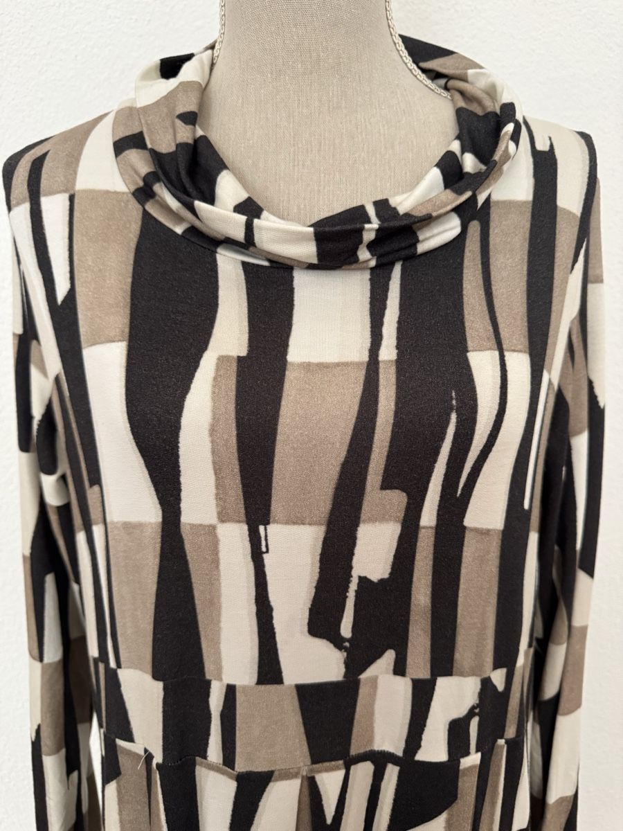 Luukaa Vestiti: Robe LUUKAA à motifs géométriques, taille 2, élégante! – Nuovo e nell'imballaggio originale da Morges venduto da sandy069 2