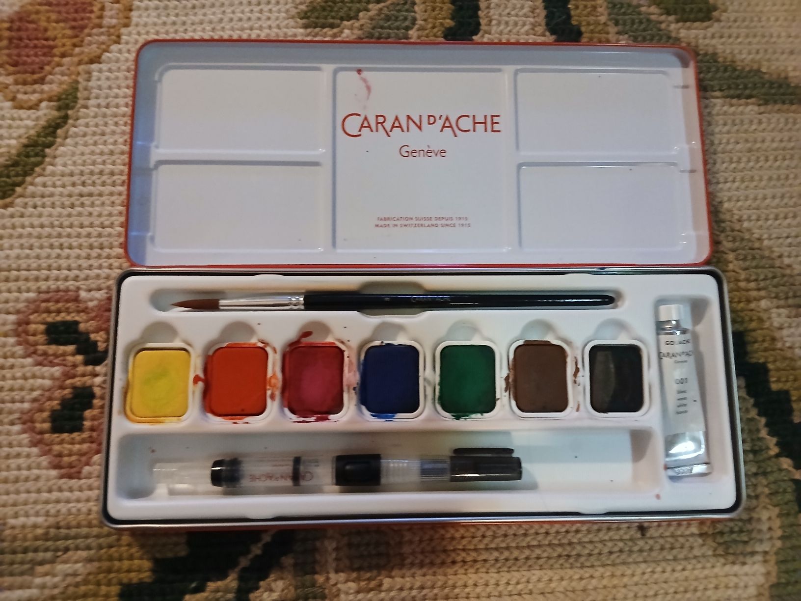 Colori: Garan D'Ache Gouache Malkasten – Usato da Winterthur venduto da mara8400