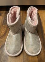 Mädchen Winterstiefel Prinzessin Gr. 27 mit Rosa Glitzer.