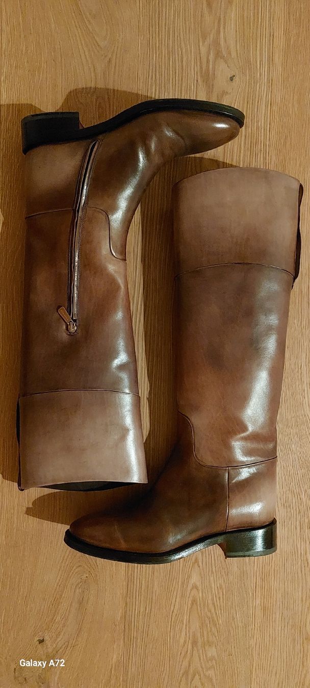 Santoni Scarpe da donna: Santoni Leder Stiefel Gr 41 – Nuovo (secondo la descrizione) da Emmetten venduto da Jiver1969 1