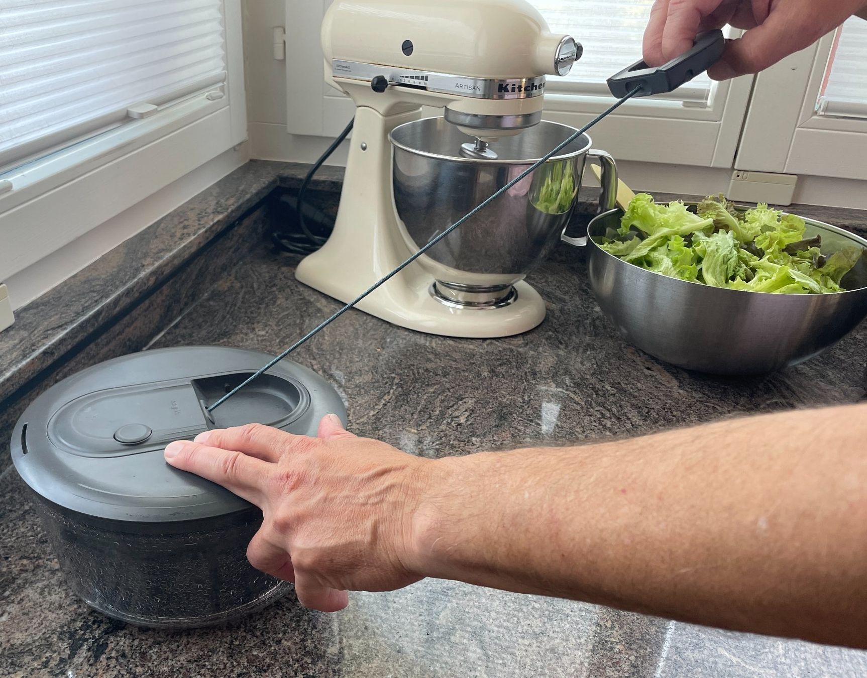 Küchengeräte: Zylizz Salatschleuder Easy Spin S Grau – Gebraucht aus Hinwil von thomas8340 3