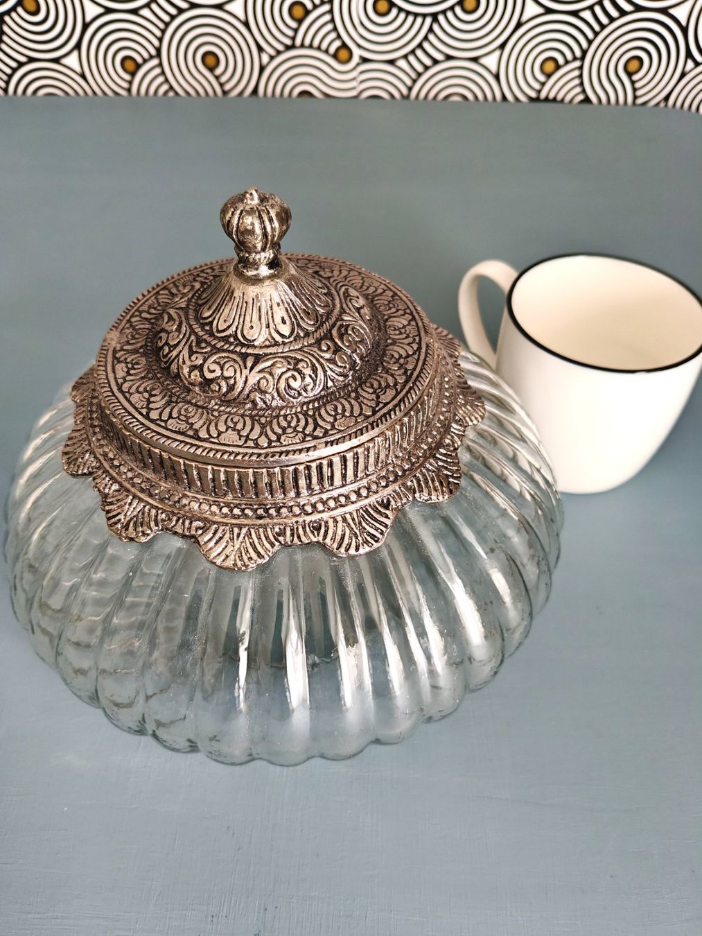 Zuckerdosen: Bonboniere - Glasdose - Nostalgisch – Neu (gemäss Beschreibung) aus Zürich von syjo33 8