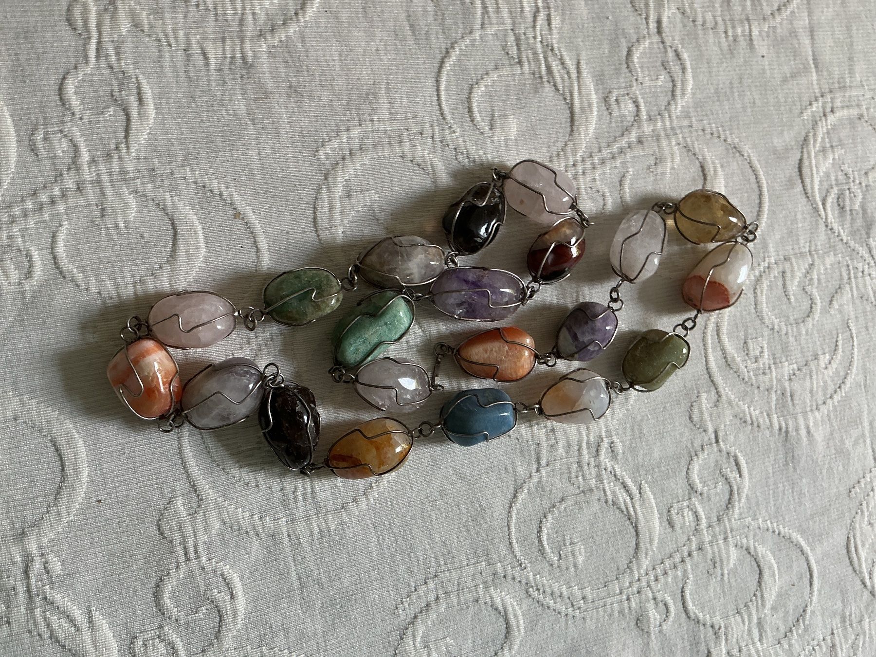 Catenine: Halskette mit bunten Steinen – Usato da Wettingen venduto da Andres54 1