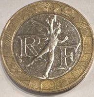 Münze Frankreich 10 Franc 1990