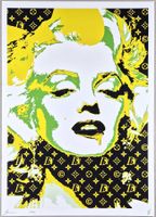 Death NYC Ltd Ed Pop Art Druck " Vuitton Marilyn Monroe