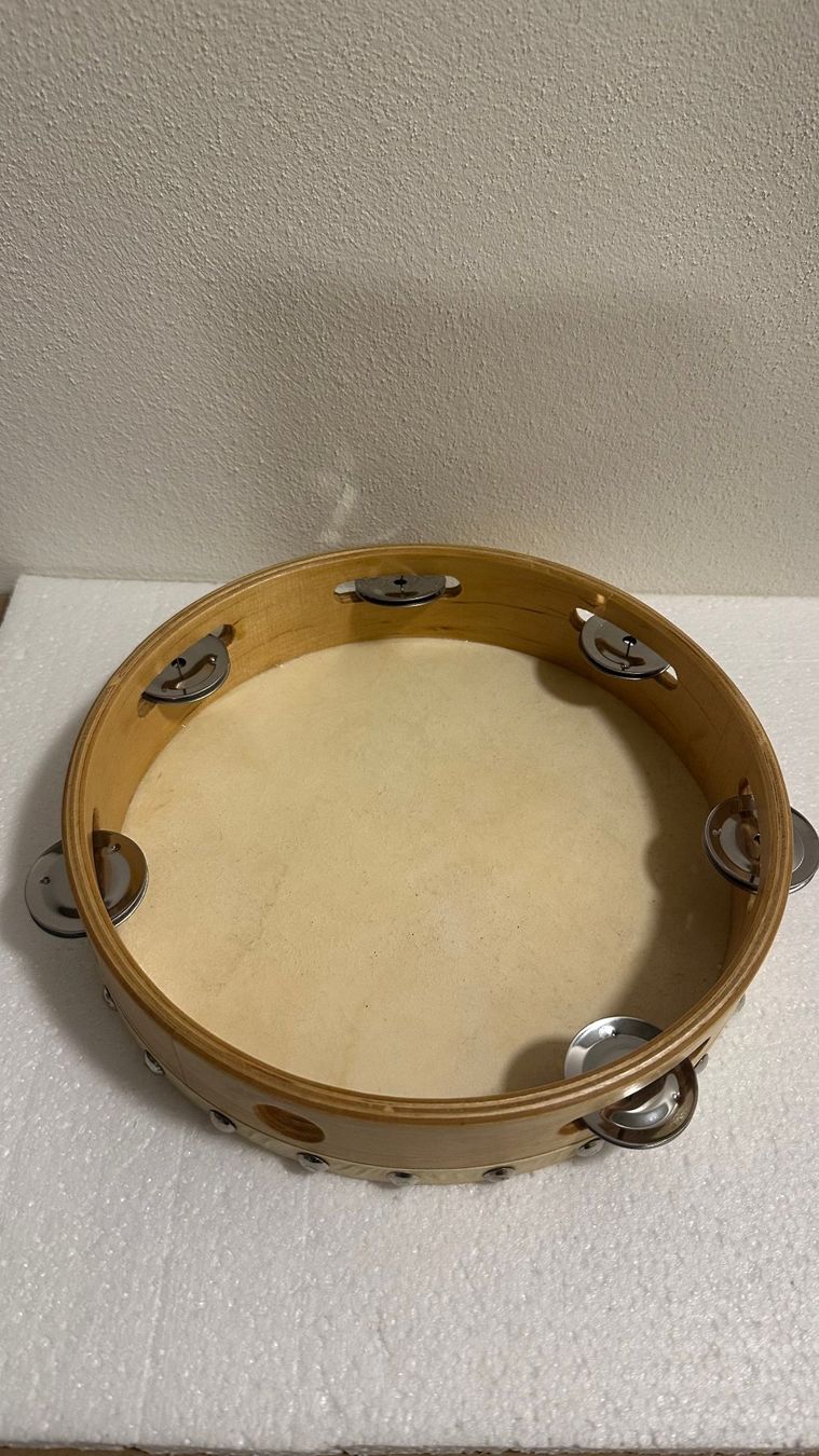 Strumenti musicali: Schellentambourin Tambourin Neu – Nuovo (secondo la descrizione) da Biel/Bienne venduto da aquitaine