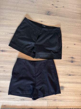 Damen Shorts 2er Pack schwarz Grösse 40