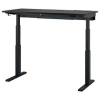 MITTZON Schreibtisch sitz/steh, elektrisch schwarz gebeiztes