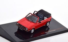 VW Golf I Cabriolet Phase I 1979-1987 rot / schwarz     1:43