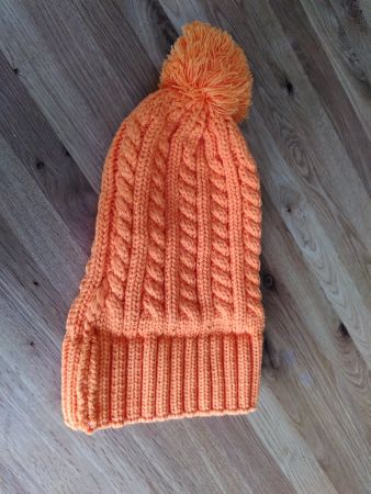 🤩 orange Mütze von neo-angin, neu und ungetragen