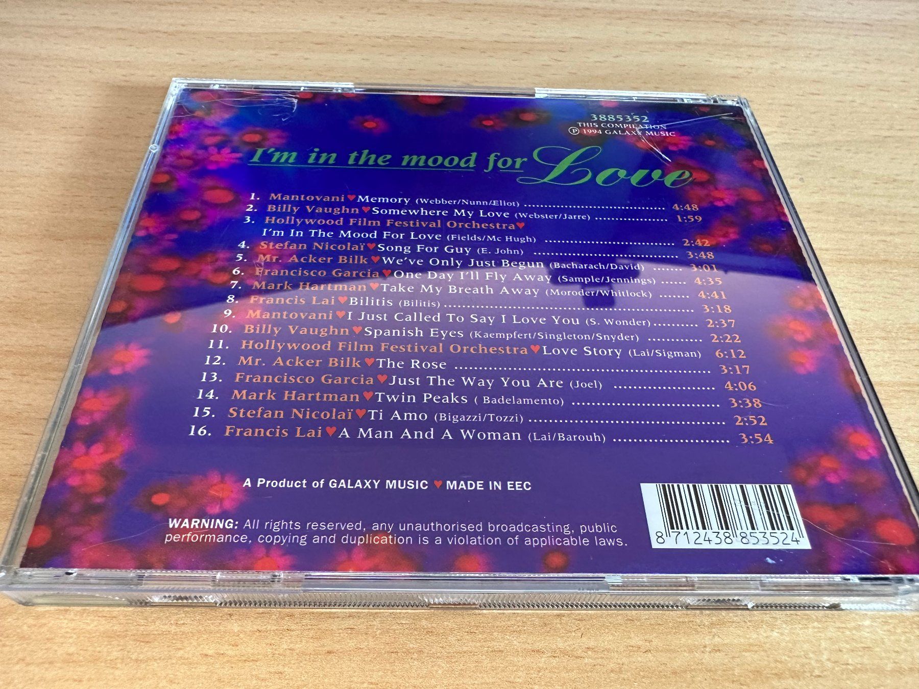 CD: Various – Love & Romance - CD 1 – Usato da Rikon im Tösstal venduto da Alpenmutz 1