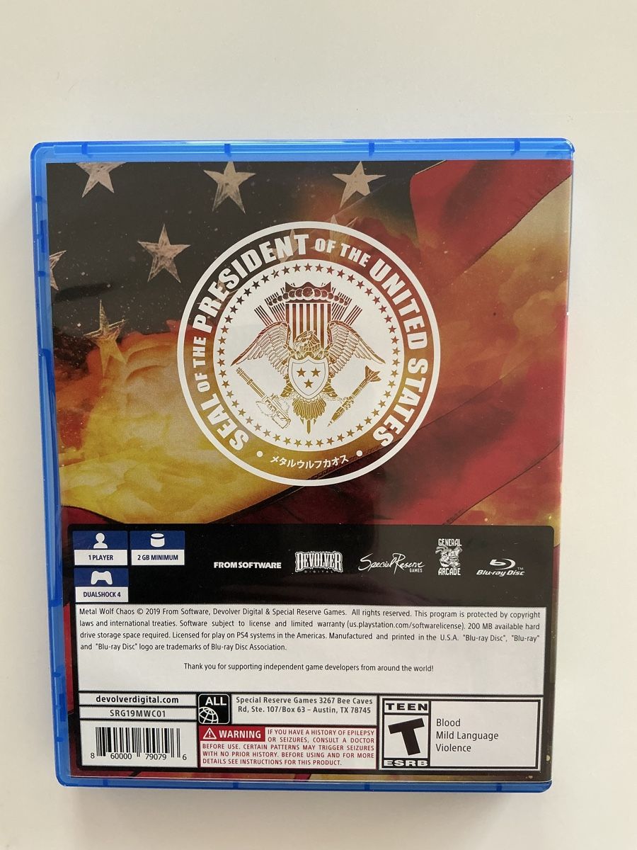 Sony Giochi: Metal Wolf Chaos XD (PS4) (FromSoftware) – Nuovo (secondo la descrizione) da Münchringen venduto da loo_b7bd 1