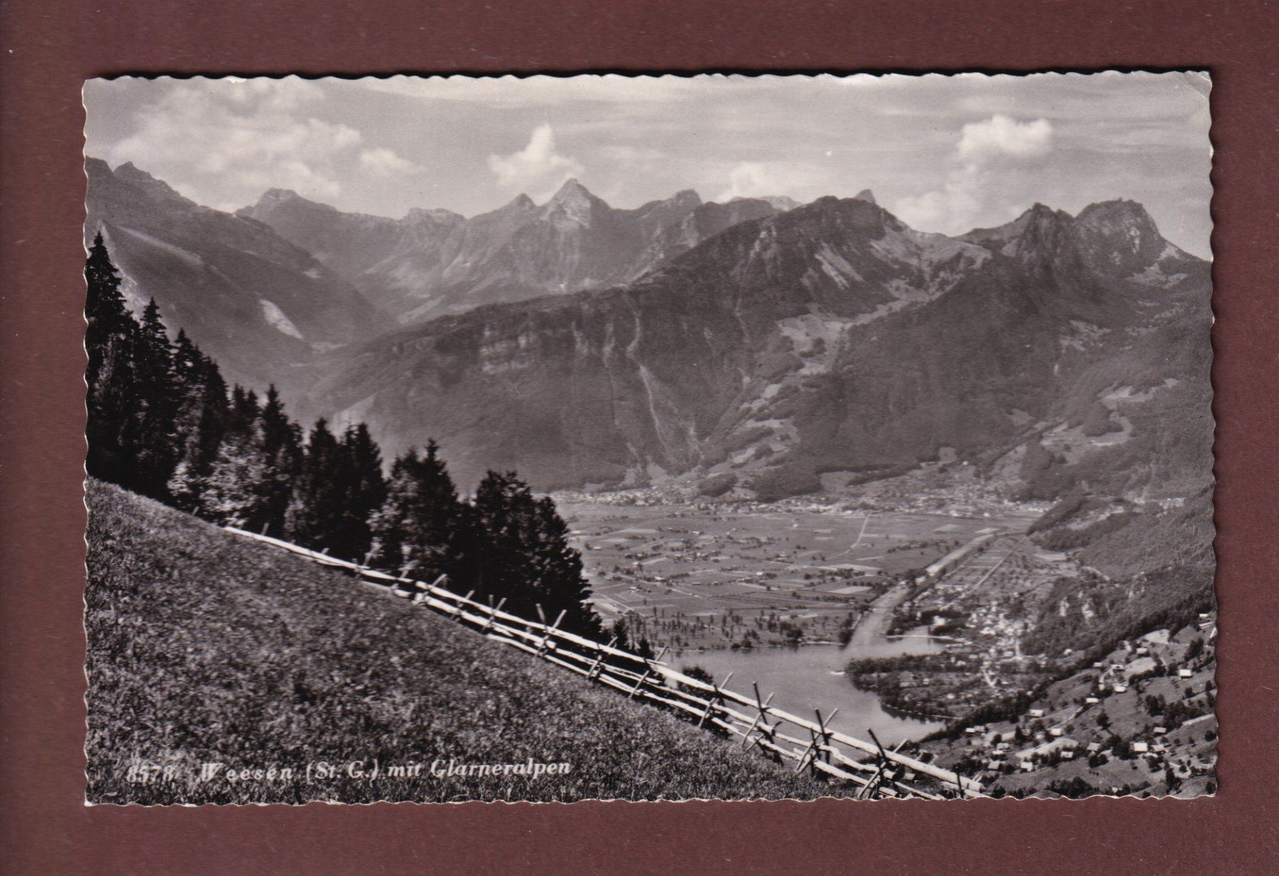 Ansichtskarten: WEESEN - Glarneralpen - 1951 – Gebraucht aus Pully von nicecards-shop