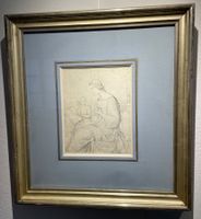 Maria ELLENRIEDER (1791-1863) Zeichnung: Heilige mit Engel