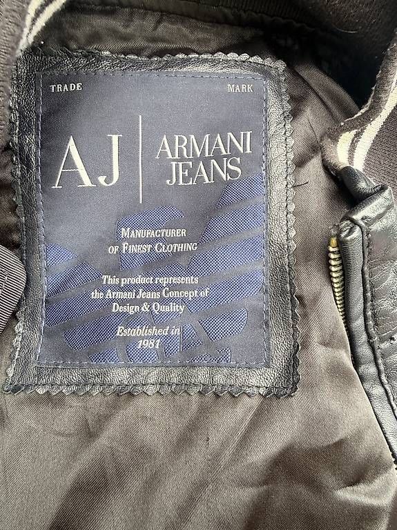 Giacche: Armani Jeans Lederjacke Herren  – Usato da Allschwil venduto da Hamimi 2