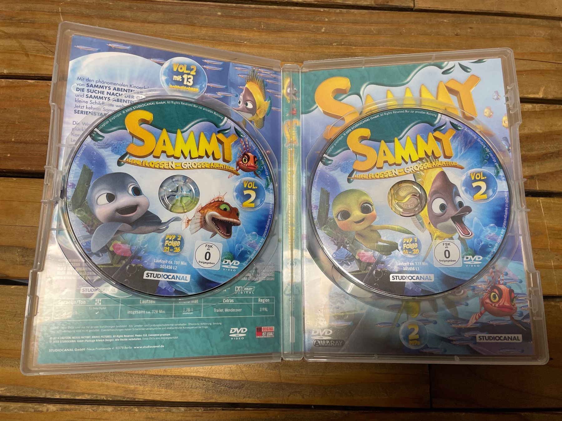 Tutti i DVDs: DVD Sammy kleine flossen-grosse abenteuer 2 – Usato da moudon venduto da faucheur2 2