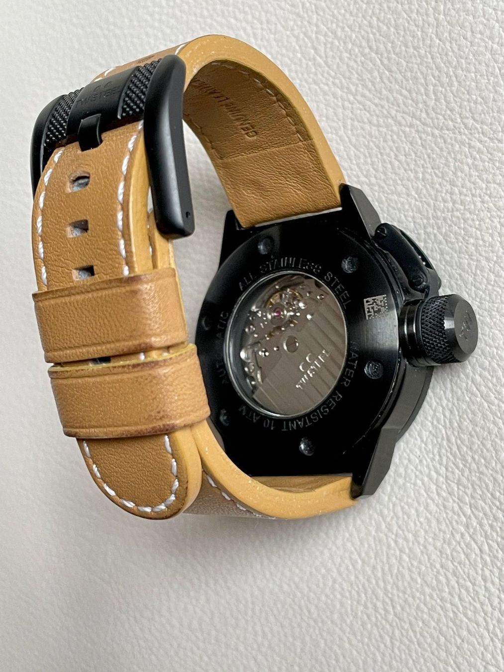 Orologi: TW STEEL CANTEEN LEATHER BLACK CASE AUTOMATIC TWA-202 – Usato da Brüttisellen venduto da eic_bwt5 5